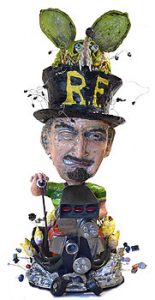 Large Ceramic sculpture of Ed "Big Daddy" Roth