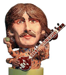 Large sculpture of George Harrison