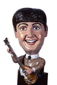Large ceramic sculpture of Paul McCartney