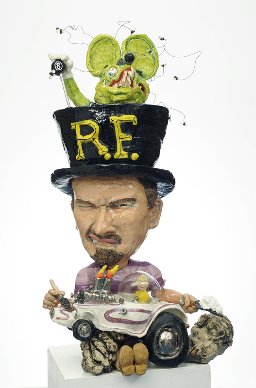 Large Ceramic sculpture of Ed "Big Daddy" Roth